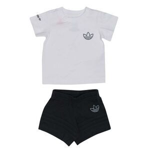 Adidas Baby Collection Trefoil T-Shirt & Shorts Set / White